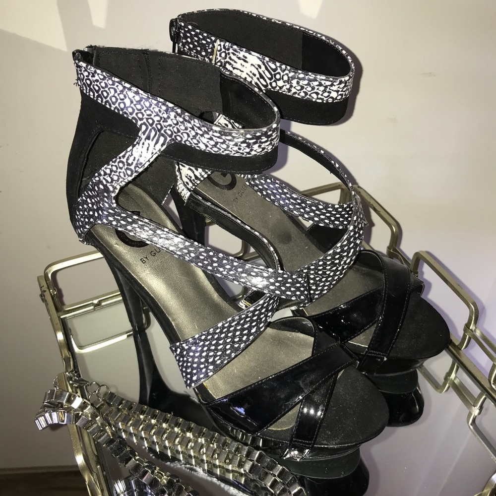 GUESS stacked heels